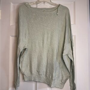 Anthropologie Asymetrical Mint Light Sweater